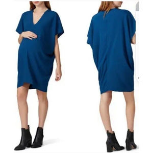 NWT Hatch Maternity Slouch Dress P O/S in Colbat Blue